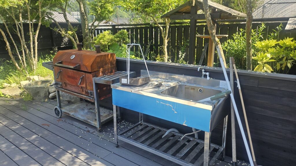 屋外BBQ設備